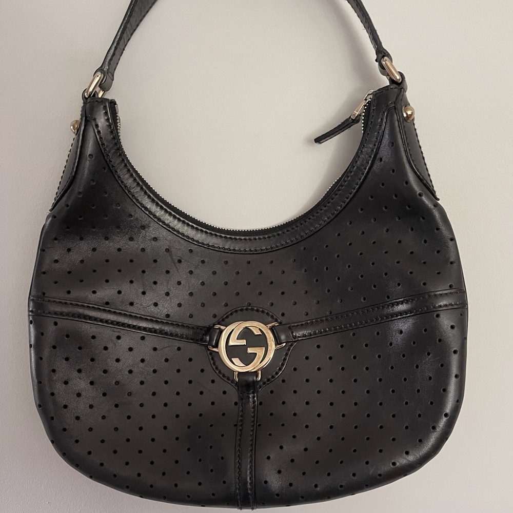 Gucci Black Leather Handbag